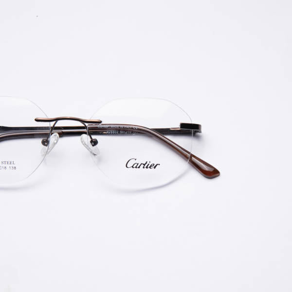 CARTIER-AV8802-STAINLESS STEEL-RIMLESS