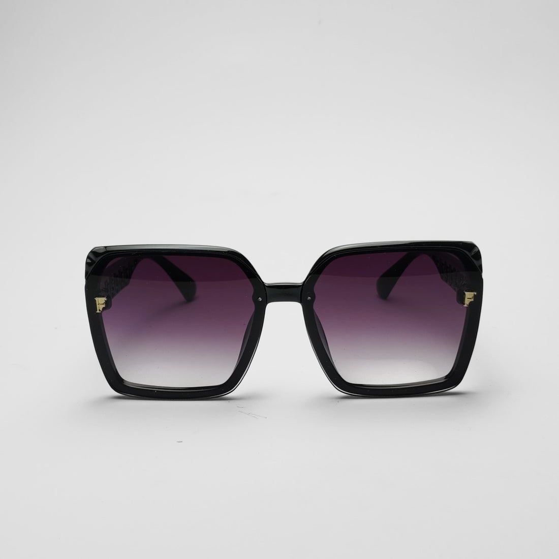 Hexagonal Shape Frame & Dual Shaded Flat Lens with Rich Looks(W 90120 Black)